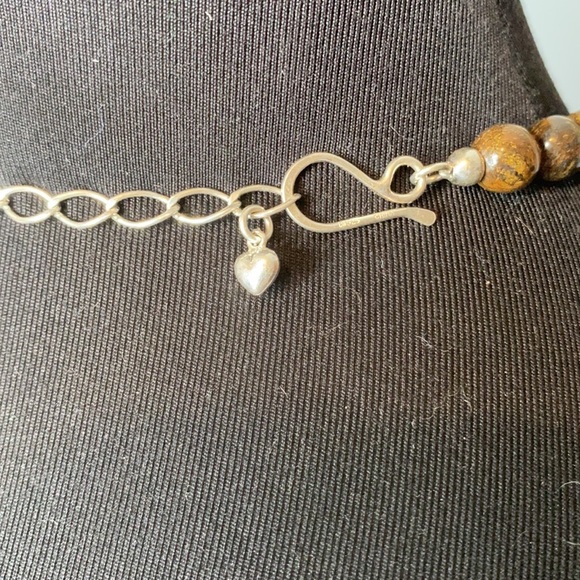 - Vintage Large Healing Stone Necklace Natural Stone Jewelry Statement Piece - Picture 5 of 9